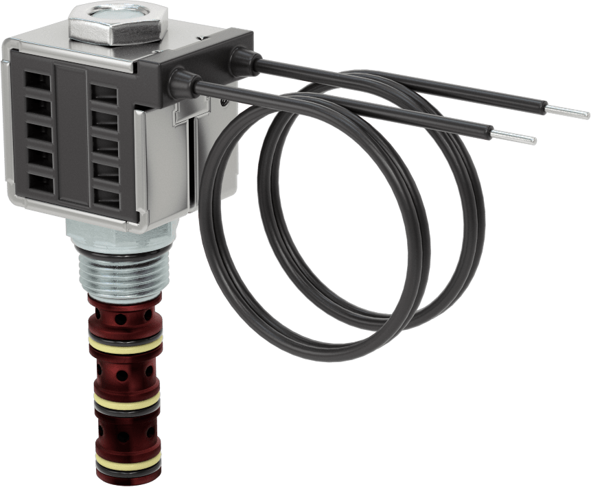Solenoidle Çalışan Vidalı Hidrolik Vana, Yön Kontrolü, 4-Way, Deltrol Dsv2-080-4NC-N-D2DE