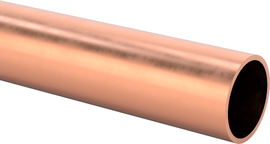 İçme Suyu için Yüksek Basınçlı Bakır Boru, 1 Tüp Boyutu, 1-1/8" Dış Çap, 0.065" Duvar Kalınlığı, Bobin