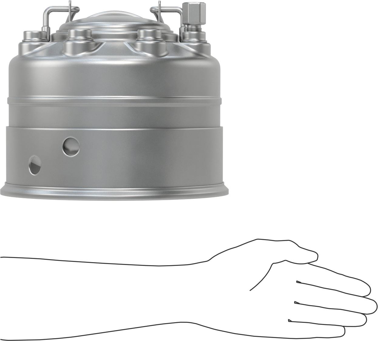 Basınçlı Sıvı Dağıtım Tankları, Taşınabilir, 1 Galon Kapasite, Maksimum 132 PSI @ 100°F