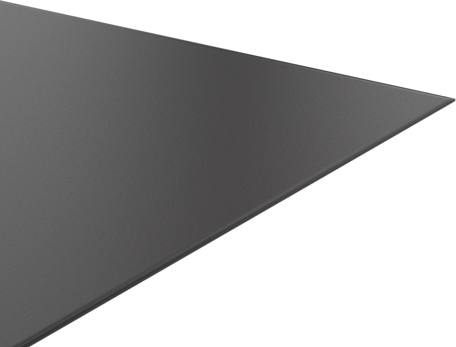 Siyah Delrin® Asetal Reçine Levha, 1/32" Kalınlık, 12" Genişlik x 12" Uzunluk