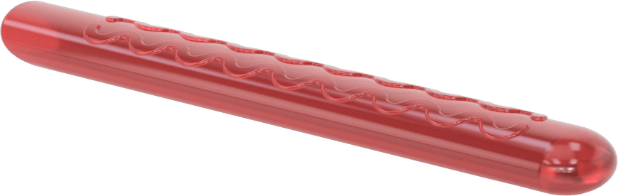 Dalga Desenli Dikdörtgen Tutamaklar, 1/4" Yükseklik x 1/2" Genişlik Dış Çap için