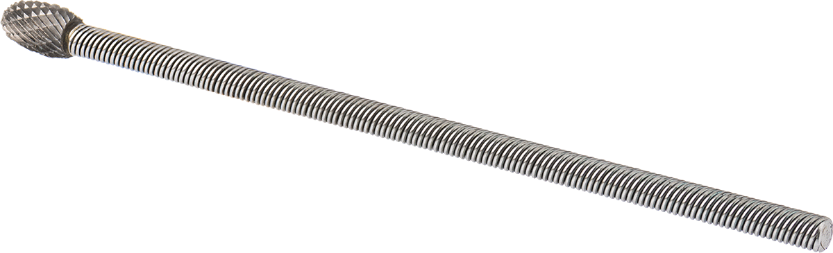 Çift Kesimli Esnek Milli Frez, Oval Başlıklı, 6-5/8" Toplam Uzunluk, Ticaret No. SE-3