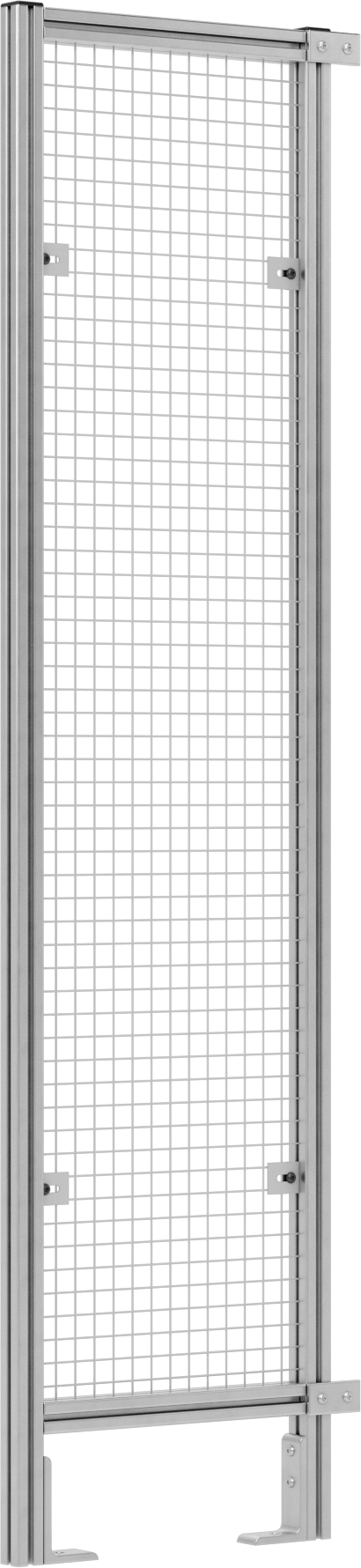 6 Fit Toplam Yükseklik x 1'6" Genişlik, T-Yuvalı Çerçeveleme Makinesi Koruyucusu için Tel Örgü Panel — Panel, Tel Örgü, Çelik