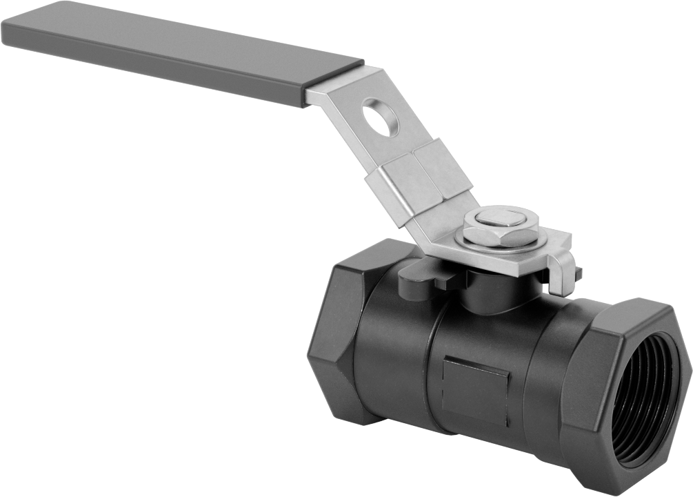 Yakıt için Çelik Gövde Açma/Kapama Vanası, PTFE Plastik Conta, 1 NPT Dişi