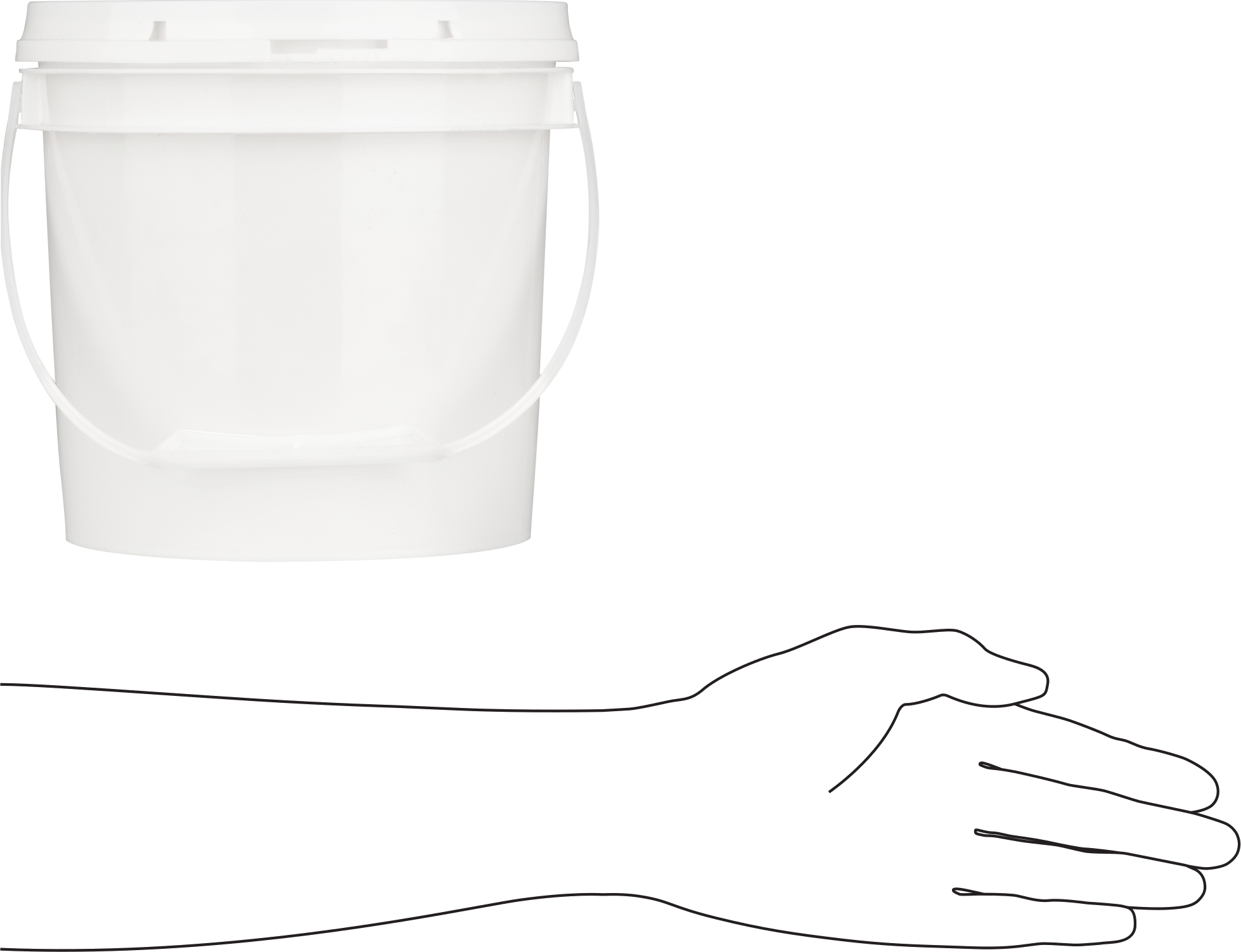 Neme Dayanıklı Plastik Peletler, Copp Plastik, 5 lbs. Kova
