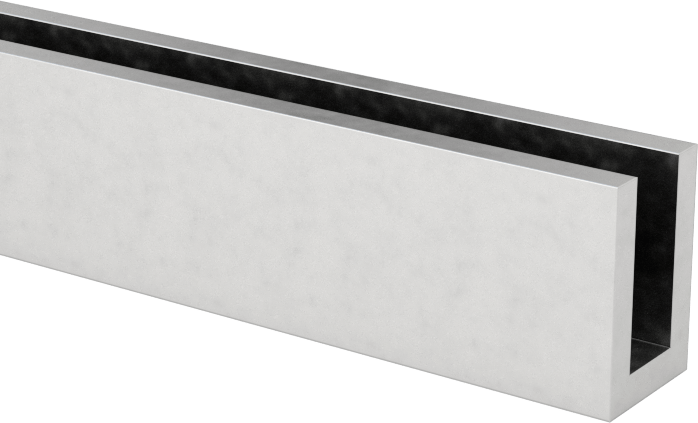 Mimari 6063 Alüminyum U-Kanal, 3/64 inç Duvar Kalınlığı, 5/16" Yükseklik x 13/64" Dış Genişlik