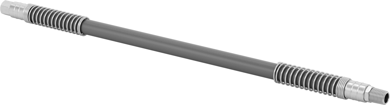 Bükülüp Sabit Kalan Hava Nozulu için 1/8 NPT Dişi Çıkışlı 18" Uzunlukta PVC Hortum