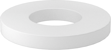 Delrin® Asetal Plastik Pul, 4 Numaralı Vida Boyutu için, 0.120" İç Çap, 0.250" Dış Çap