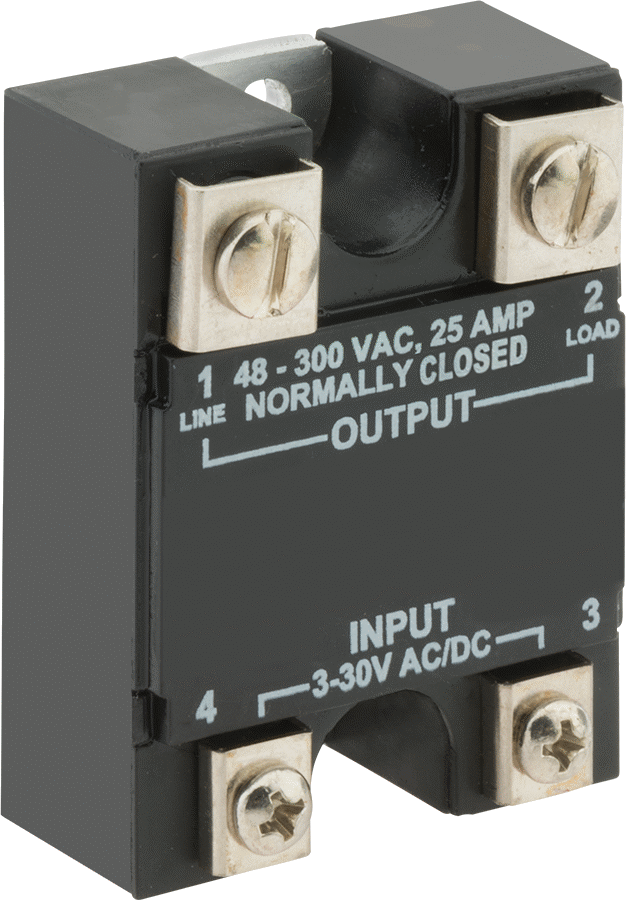 Katı Hal Vidalı Klemensli Röle, SPST-NC, 12-24V AC/3-30V DC Giriş