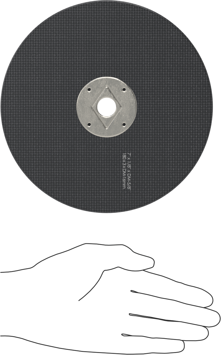 Taşınabilir Dairesel Testere Kesme Diski, Metal için, 7" Çap, 1/8" Kalınlık