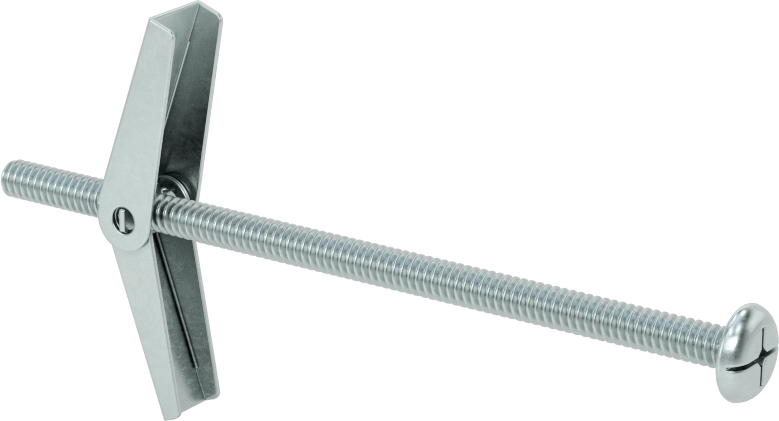Alçıpan için Kelebek Cıvata Ankrajları, Düşük Profilli, 1/8" Çap, 3" Uzunluk