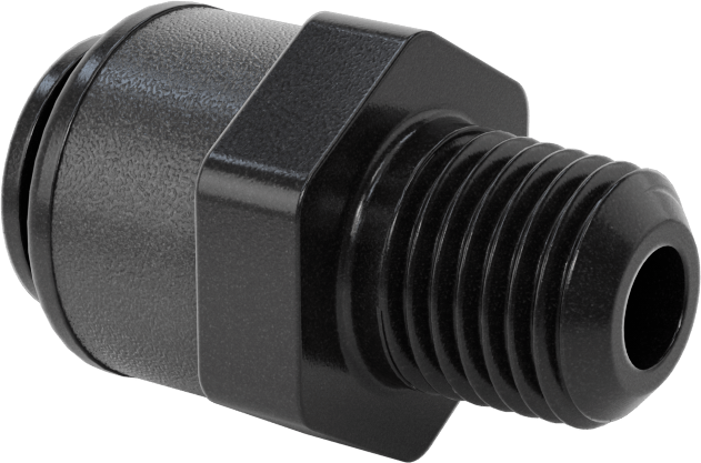 Bas-Bağlan Bağlantı Elemanlı Çekvalf, Ağır Kimyasallar için, 1/4 NPTF, 0.5 PSI min Basınç