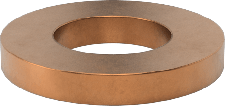 Pirinç Mil. Spes. Pul, 1/4" Vida Boyutu, 0.265" İç Çap, 0.25" Dış Çap, 0.057 inç - 0.069 inç Kalınlık