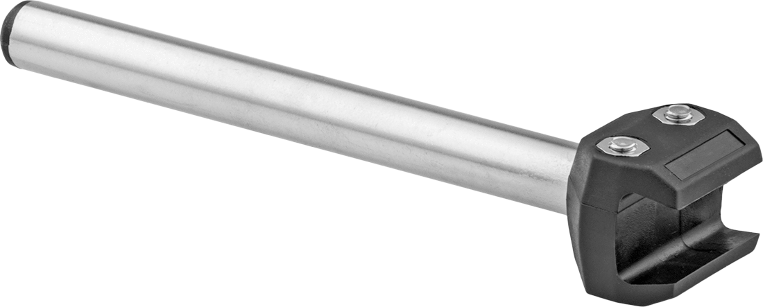 Konveyör Kılavuzu için İki Cıvatalı Kelepçeli 5" Uzunlukta İçi Boş Montaj Çubuğu — Montaj Çubuğu, 1⁄2", 5"