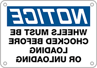 Tabela, Ters, Alüminyum, (Uyarı-Tekerlekler. . .)