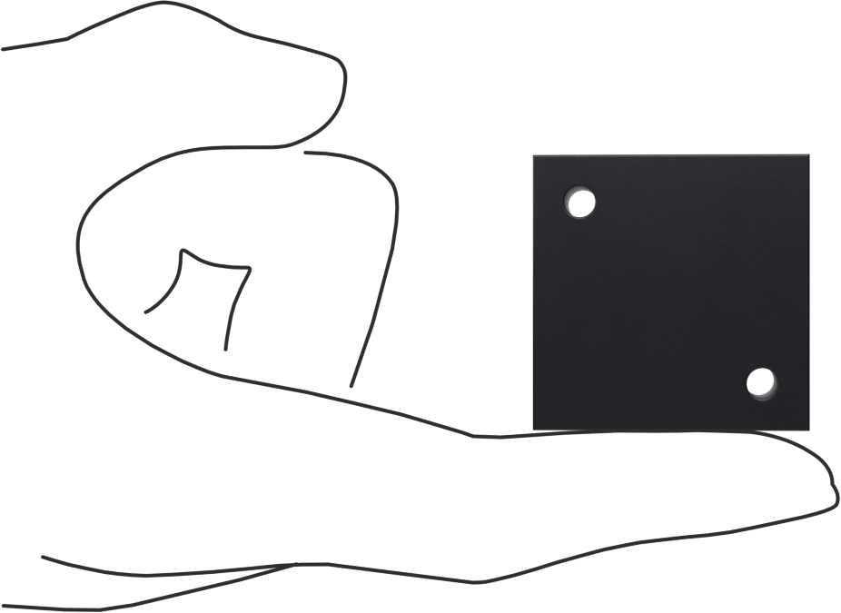 Üç Çıkışlı Düşük Profilli Kare Manifold, Alüminyum, UN/UNF (SAE), 7/16"-20 Giriş X5/16"-24 Çıkış