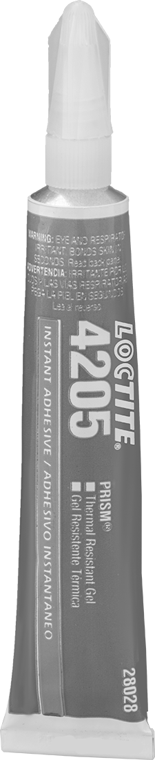 Anında Yapışan Yapıştırıcı, Sertleştirilmiş Jel, Loctite® 4205, 0.7 FL. oz. Tüp — Boru, Kompozit, Metal, Plastik, Kauçuk, Şeffaf