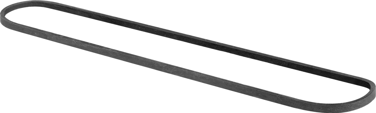 Hava Koşullarına Dayanıklı Lastik Bantlar, Anma Ölçüsü 117B, 1/8" Genişlik x 7" Uzunluk, Siyah