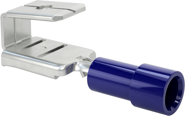 Piggyback Faston Terminaller, Yalıtımlı Vinil Plastik Varil, 16-14 AWG için