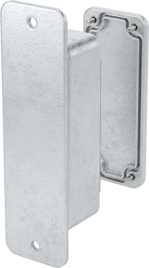 Kaldırılabilir Kapaklı Alüminyum Su Geçirmez Muhafaza, 1-1/2" Genişlik x 3-3/4" Yükseklik x 1-1/4" Derinlik