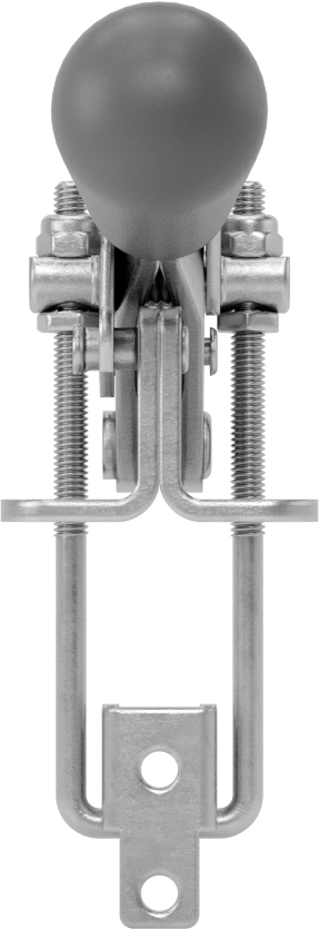 Dik Açı Mandallı Mandal Kelepçe, Kilitlenebilir Tutamak, Paslanmaz Çelik, 500 lbs. Kapasite, 3-7/8" Toplam Yükseklik