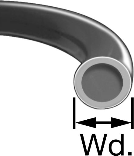 Viton® Floroelastomer O-Ring, Ultra Kimyasal Dirençli, FEP Kaplı, Dash No., 010