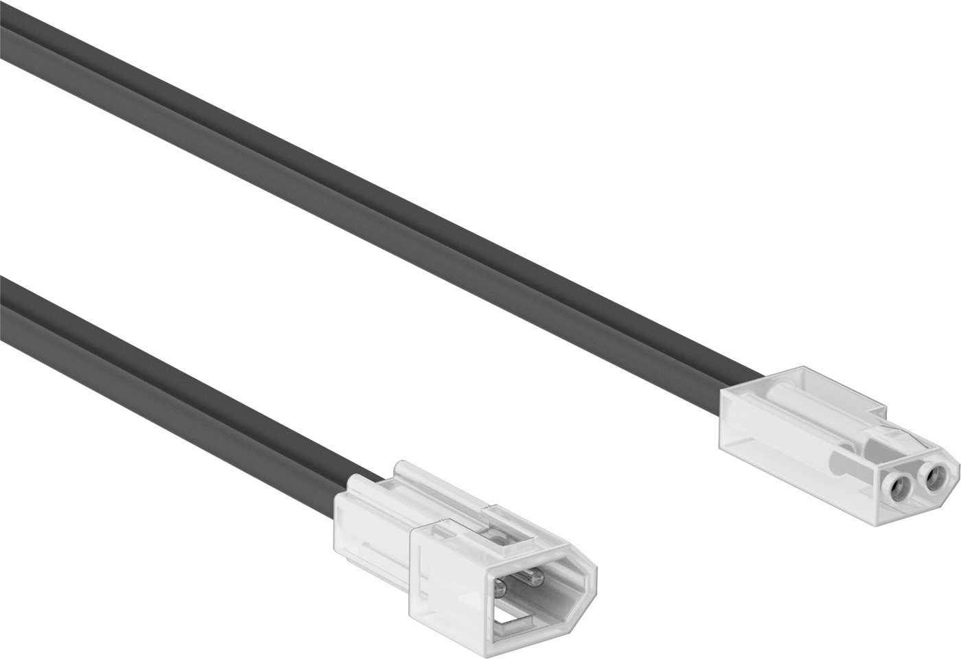 Kompakt Geçmeli Kontrol/Güç Konektör Seti, Altın Kaplama Pirinç, Molex .062", 2 Kutup, 48" Kablo Uzunluğu — 2, Molex, Molex Standard 0.06…