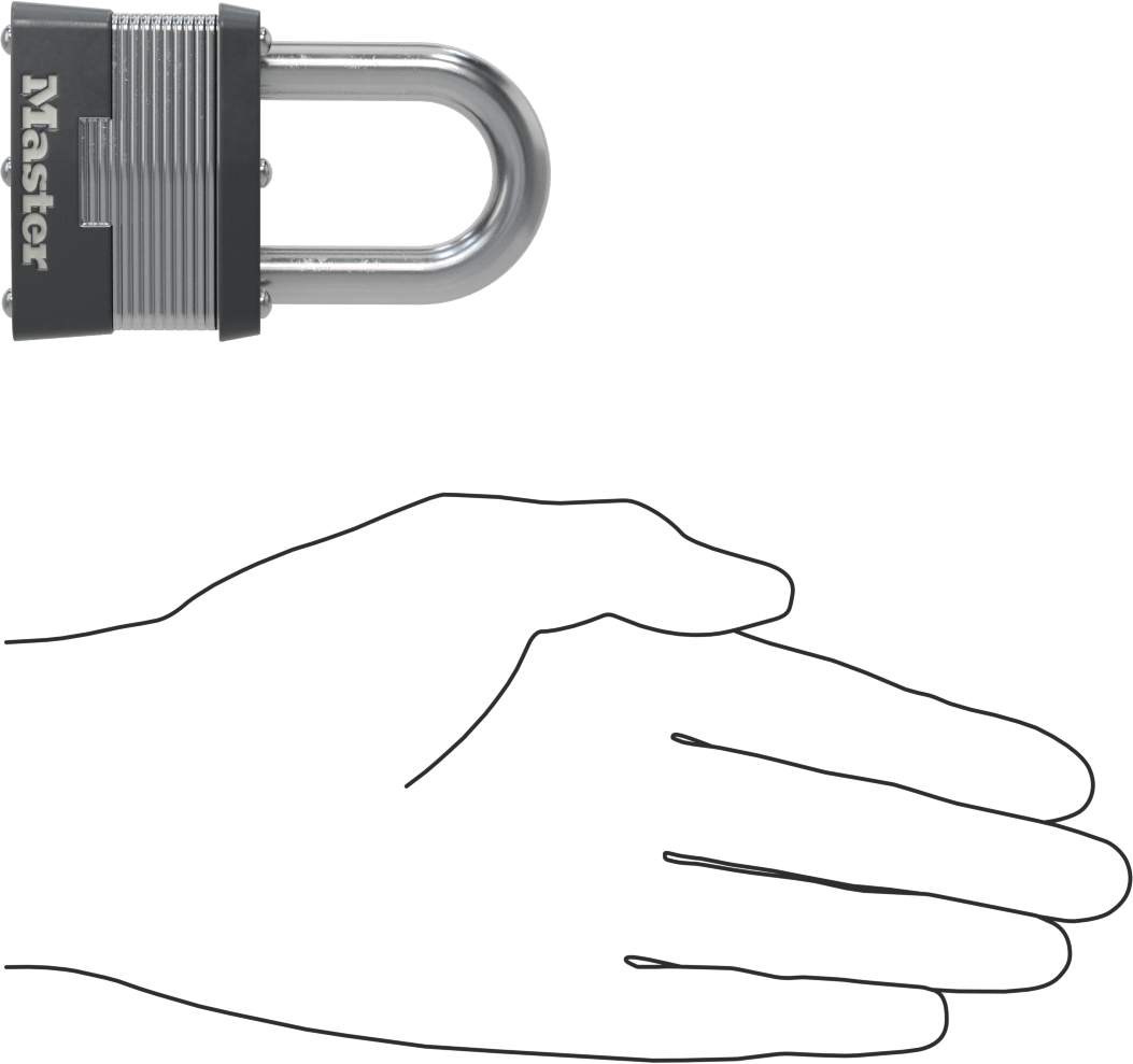 Lamine Çelik Gövdeli Asma Kilit, Master Lock 5 Aynı Anahtarlı, 1-1/2" Dikey Boşluklu