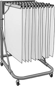 Swing-Out Bracket with Document Clamps
