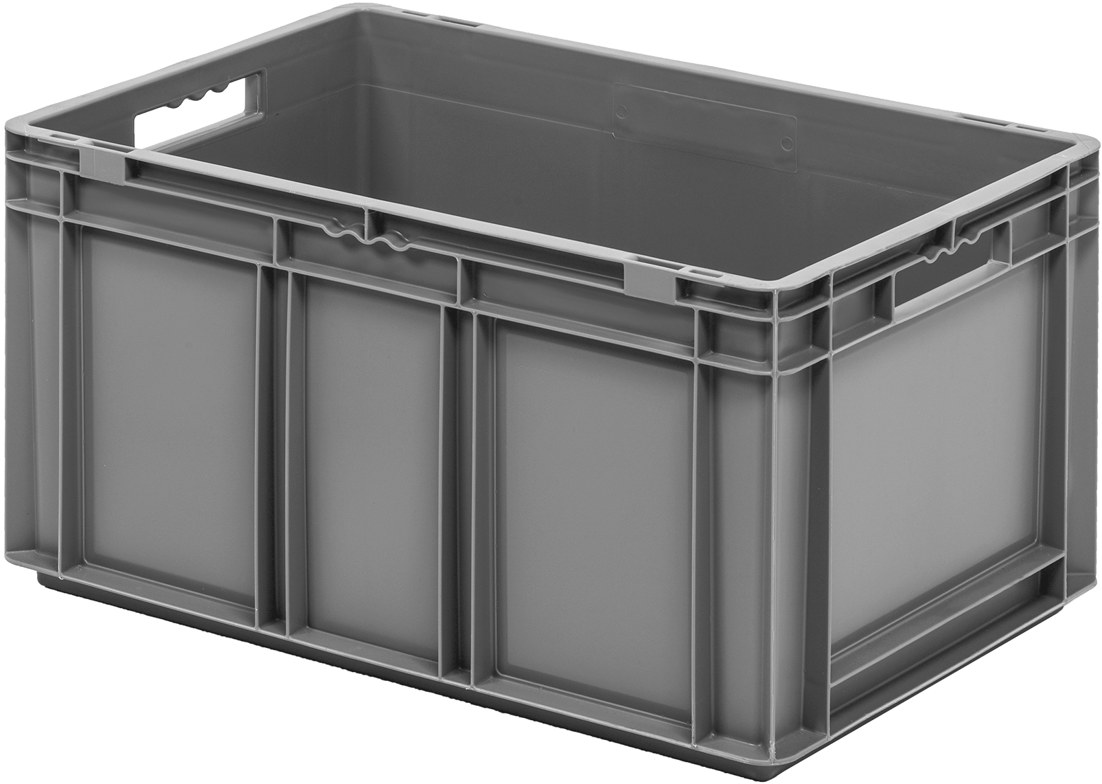 İstiflenebilir Polipropilen Taşıma Kutusu, 24" x 16" x 12-3/4" — 24", 12 3⁄4", 16"