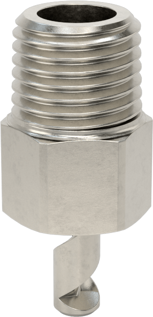 Yüksek Hacimli Tıkanmaya Dayanıklı Sisleme Nozulu, 316 Paslanmaz Çelik, 1/4 NPT Erkek, 10 PSI'da 8.4 gph