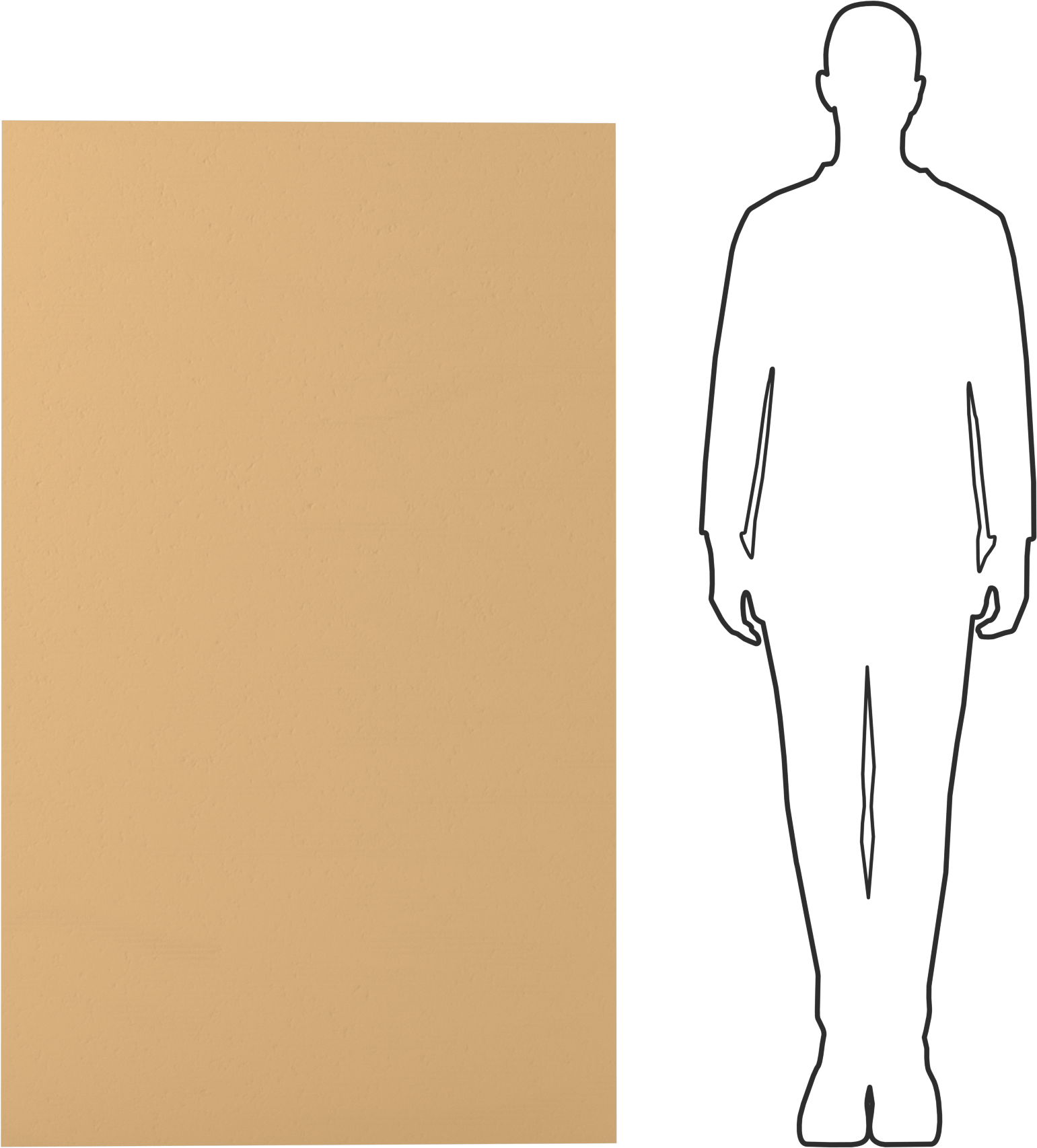 Hafif Bitkisel Elyaf Conta Malzemesi, Suya Dayanıklı, 1/64" Kalınlık, 36" x 5 Fit