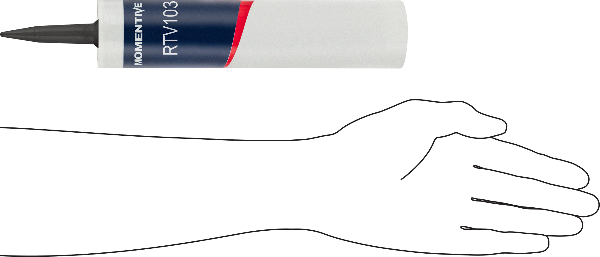 Silikon Sızdırmazlık Maddesi, Momentive/GE RTV103, 10.1 FL. oz. Kartuş