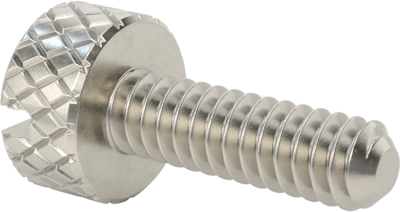Tırtıllı Başlı El Vidası, Yarık, Dar, 4-40 Diş Boyutu, 3/8" Uzunluk