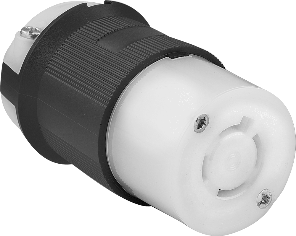 Premium Dönme Kilitli Konektör, Dört Yuvalı Soket, Topraklanmış, NEMA L16-20 — 480V AC, 20A, Dişi