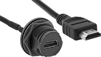Vidalı Islak Ortam HDMI Konektörleri ve Kabloları