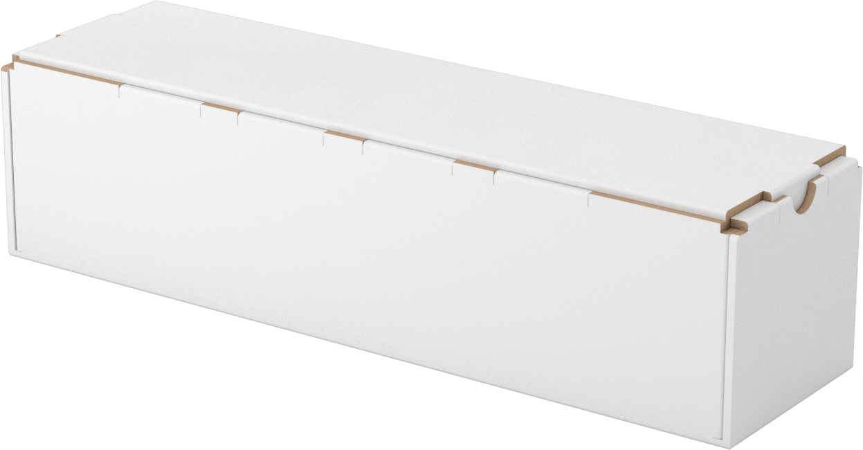 Kare Nakliye Tüpü, 3" Genişlik x 3" Yükseklik x 12" Uzunluk İç Boyut