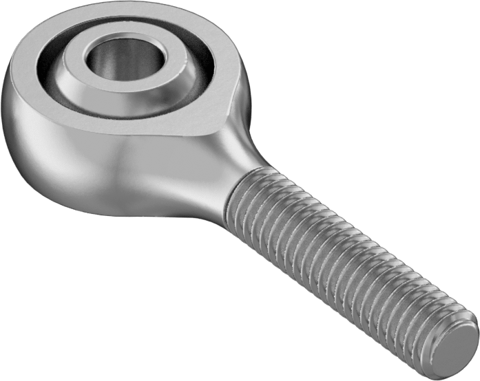 Yüksek Yük Bilyeli Mafsal Çubuk Ucu, Naylon/PTFE Ek, 10-32 Diş