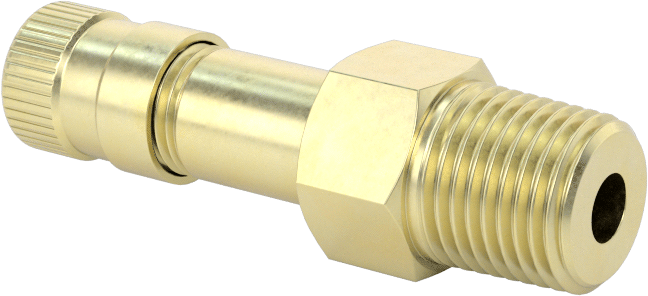 Hava Doldurma Vanası, Pirinç, NPT x 11/16" Uzunluğunda Schrader, 200 PSI