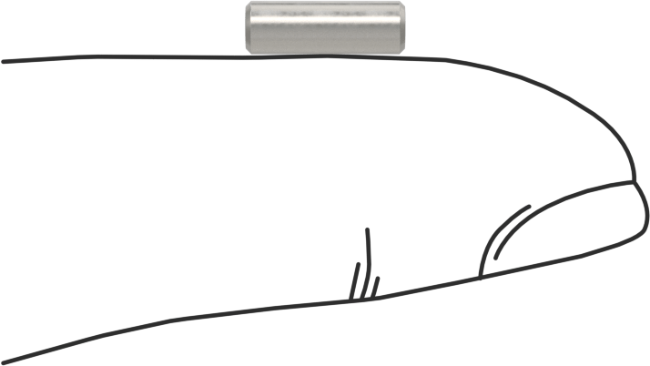 0.002 inç Çaplı Büyük Boy Pim, Alaşımlı Çelik, 1/8" Çap, 3/8" Uzunluk