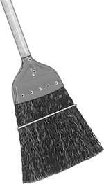 Ağır Hizmet Tipi Süpürgeler, 9" Genişliğinde Fırça, 51-3/4" Toplam Uzunluk