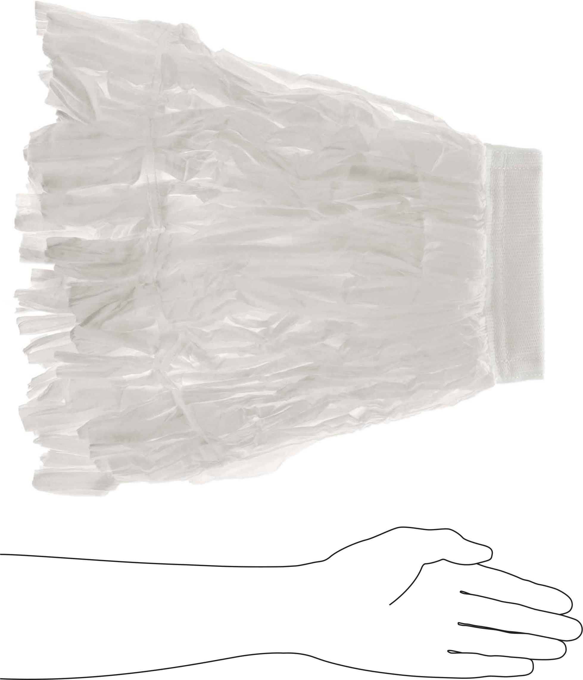 Tek Kullanımlık Yüksek Emici Islak Paspas Başlığı, Kelepçeli, 4 Ply, 5 oz. Paspas Başlığı