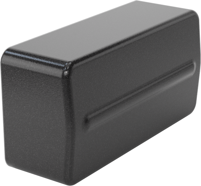 Strut Kanal Kapağı, Kapalı, 1-5/8" ve 3-1/4" Yüksekliğinde Kanal için, Siyah