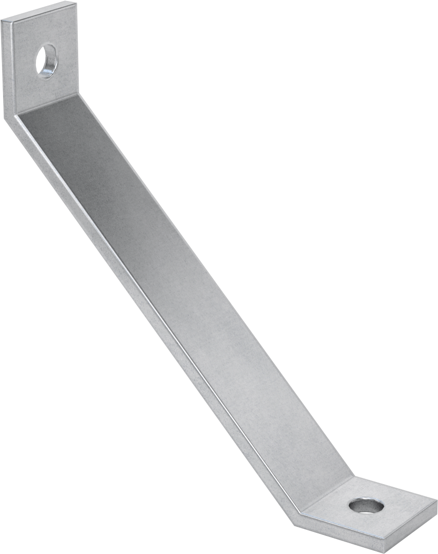 Strut Kanalı Destek, Galvanizli Çelik, 8" Uzunluk x 1-5/8" Uzunluk