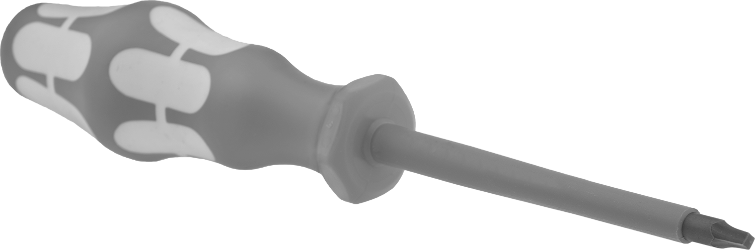 Elektrik Yalıtımlı Tornavida, 2 Numara Kare, 4" Uzunluk x 5/16" Genişlik Mil — No. 2, Ultra Grip, Sürücü