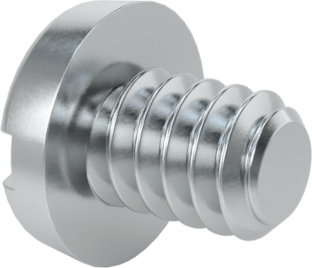Çinko Kaplı Çelik Dar Peynir Başlı Oluklu Vida, M1.6 x 0.35 mm Diş, 2 mm Uzunluk, 3 mm Baş Çapı