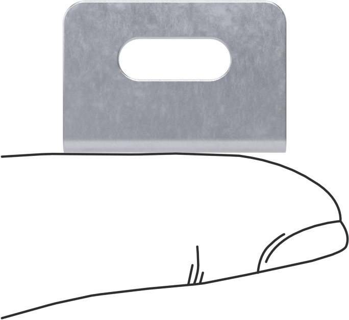 Köşe Braketi, Çinko Kaplı Çelik, 9/16" x 9/16" x 1"