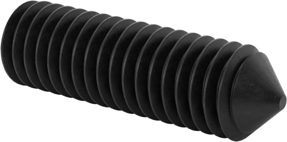 Alaşımlı Çelik Konik Uçlu Setskur, Alaşımlı Çelik, M3 x 0.5 mm Dişli, 10 mm Uzunluk