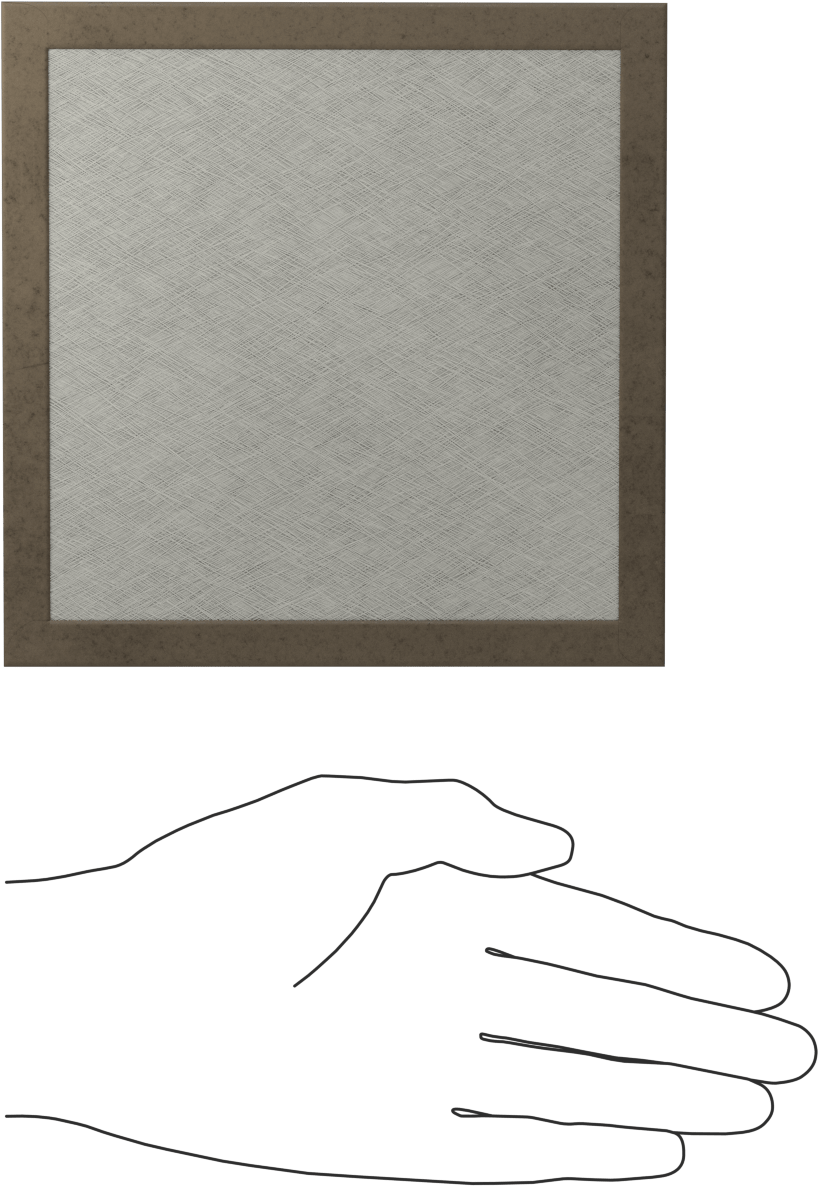 Panel Hava Filtresi, 1" Kalınlık, 6 x 6 Anma Ölçüsü