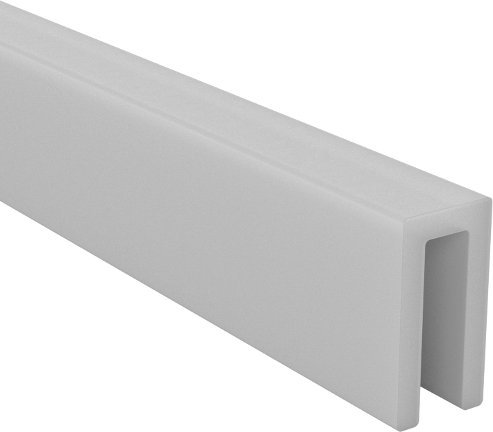Yüksek Sıcaklık Kenar Çıtası, Kauçuk, 3/32" Genişlik x 21/64" İç Yükseklik — 3⁄32", -, 3⁄8"